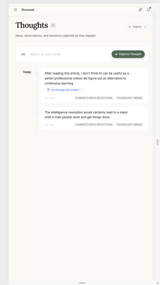 PeerNotes mobile app